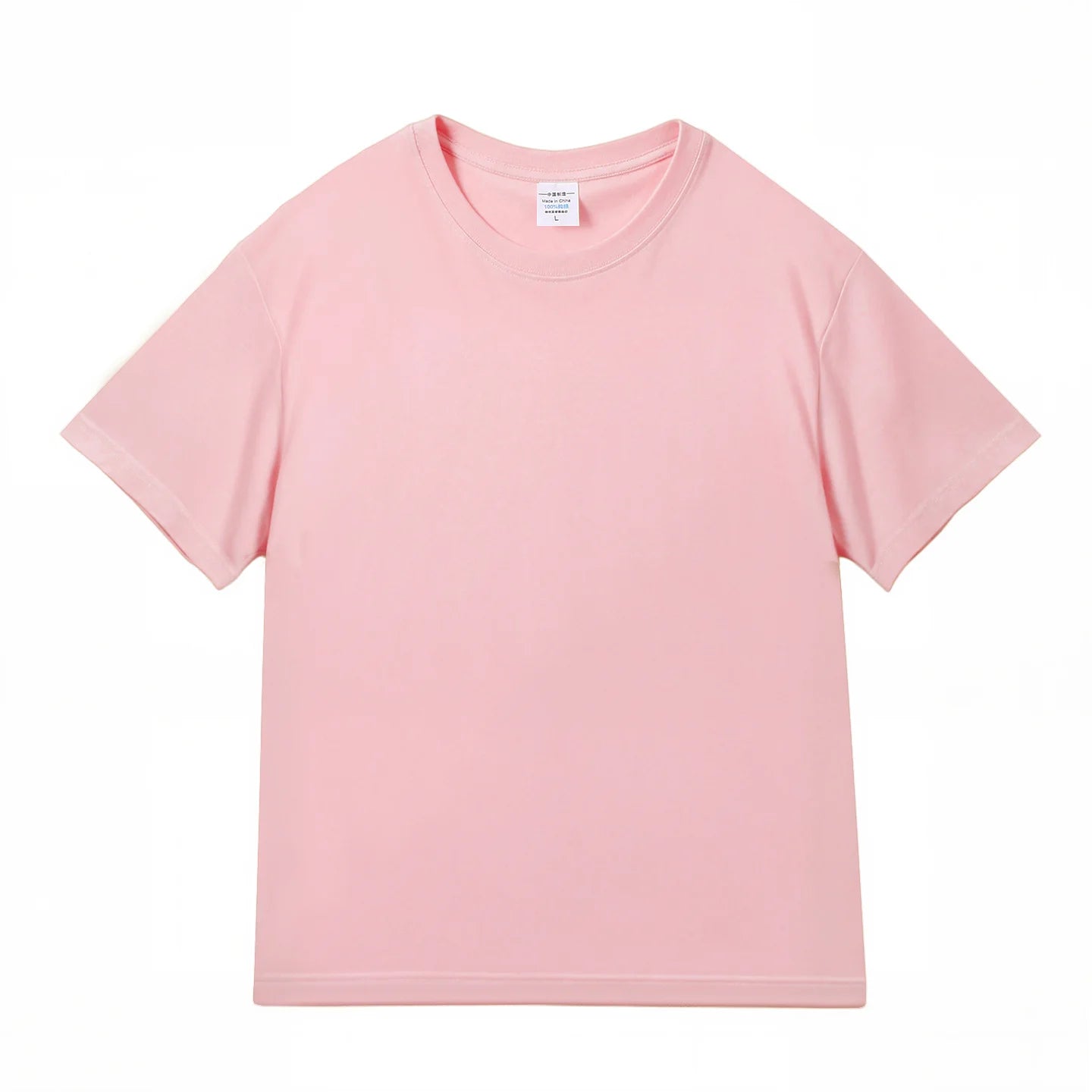 100% Cotton Five Half Sleeve Men'S Women Summer T-Shirt Loose Short-Sleeved Casual Basic Shirt O Neck Solid Color Tops